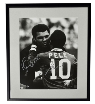 Muhammad Ali & Pele Dual Signed 16x20 Photo